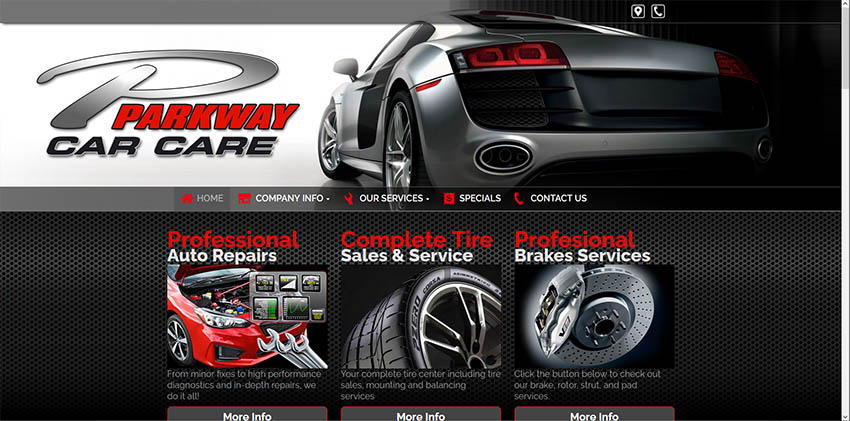 Auto Repair Website 12
