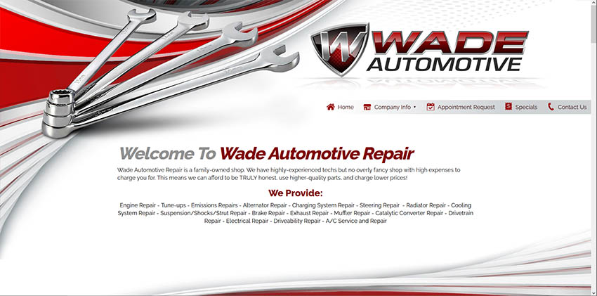 Auto Repair Website 14